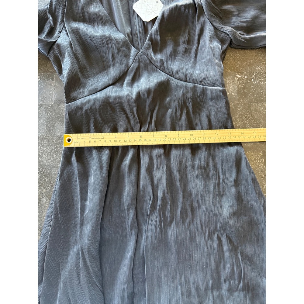 Altar'd State Ruffle Bell Sleeve Mini Dress Black M Dark Romantic Holiday Party - Picture 11 of 11